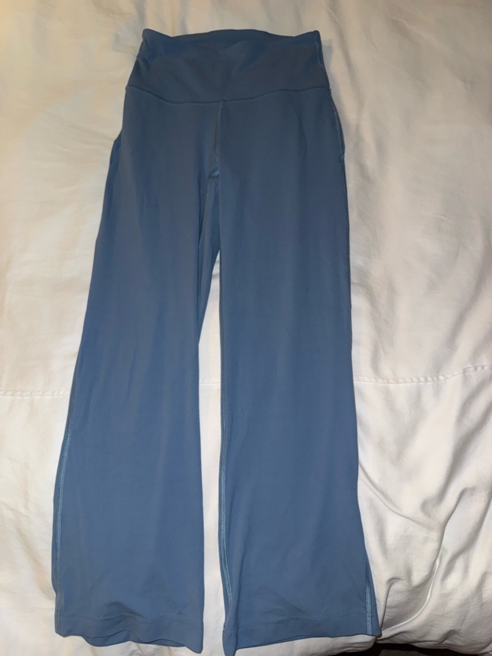 lululemon athletica Dusty Blue Wide-Leg Yoga Pants